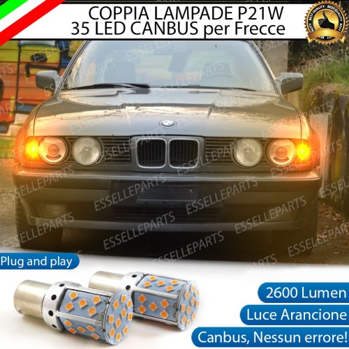 P21W BA15S Canbus BMW SERIE 5 E34 ARANCIONE FRECCE Luce AMBRA
