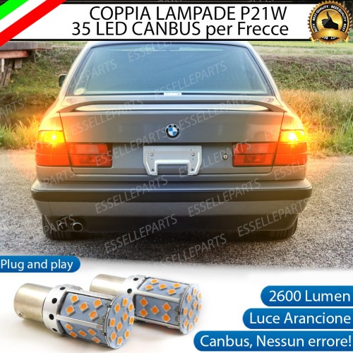 Coppia Frecce Posteriori P21W 35 LED Canbus BMW SERIE 5 E34