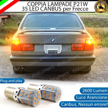 Coppia Frecce Posteriori P21W 35 LED Canbus BMW SERIE 5 E34