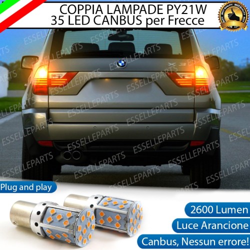 Coppia Frecce Posteriori PY21W 35 LED Canbus BMW X3 E83