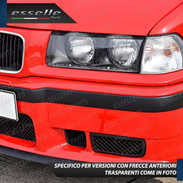Coppia Frecce Anteriori PY21W 35 LED Canbus BMW SERIE 3 E36 con frecce Trasparenti