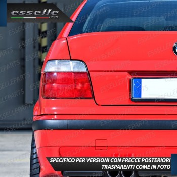 Coppia Frecce Posteriori PY21W 35 LED Canbus BMW SERIE 3 E36 con frecce Trasparenti