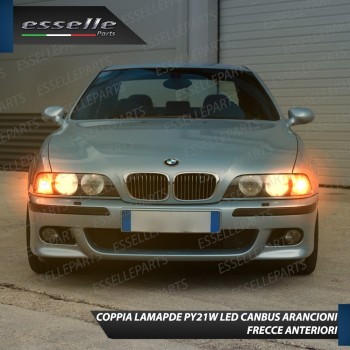 Coppia Frecce Anteriori PY21W 35 LED Canbus BMW SERIE 7 E38 con frecce Trasparenti