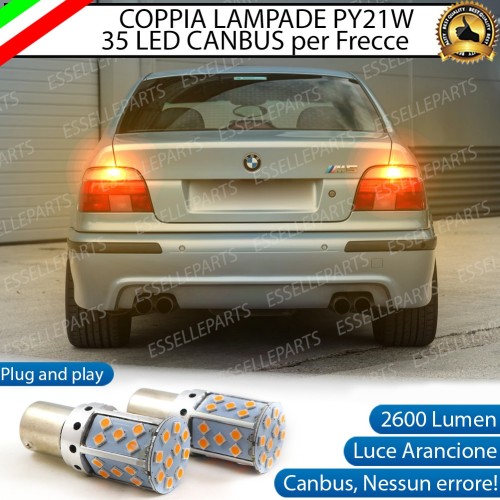 Coppia Frecce Posteriori PY21W 35 LED Canbus BMW SERIE 7 E38 con frecce Trasparenti
