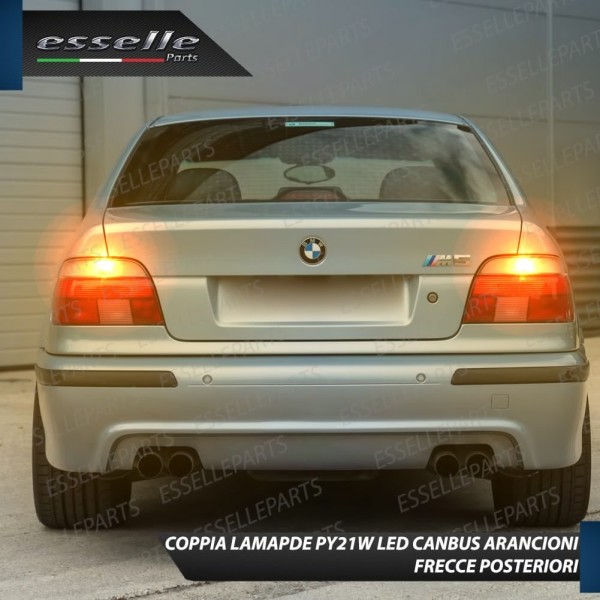Coppia Frecce Posteriori PY21W 35 LED Canbus BMW SERIE 7 E38 con frecce Trasparenti