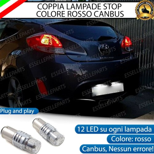 Coppia Lampade LED BAY15D Stop / Posizione Posteriori per HYUNDAI VELOSTER