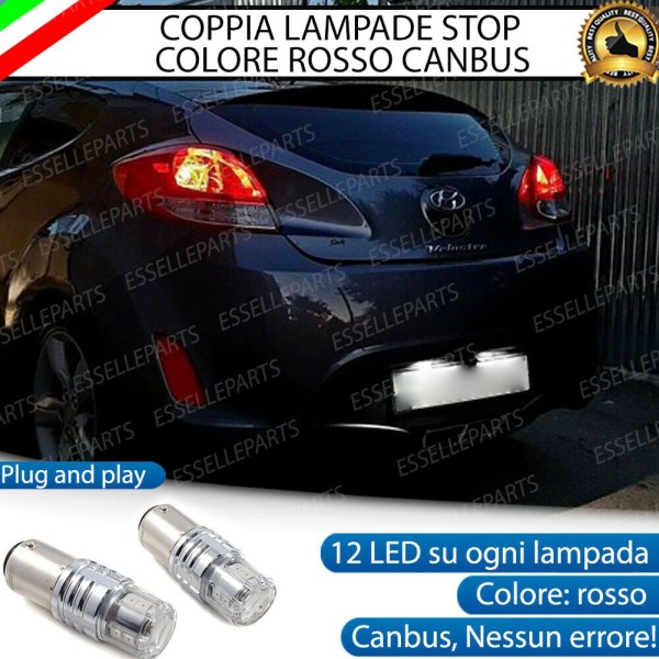 Coppia Lampade LED BAY15D Stop / Posizione Posteriori per HYUNDAI VELOSTER