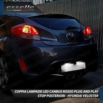 Coppia Lampade LED BAY15D Stop / Posizione Posteriori per HYUNDAI VELOSTER