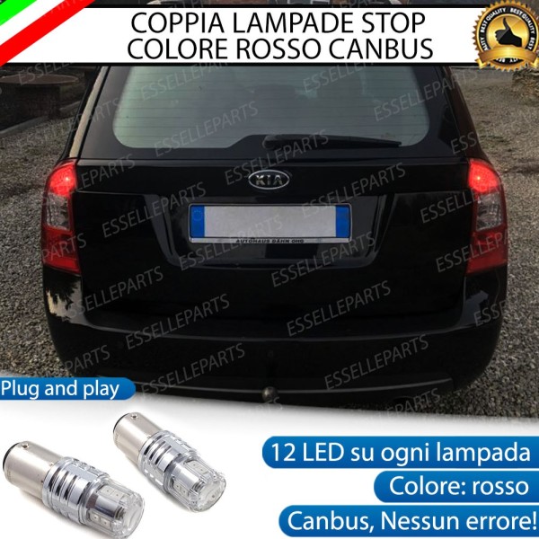 Coppia Lampade LED BAY15D Stop / Posizione Posteriori per KIA CARENS 3
