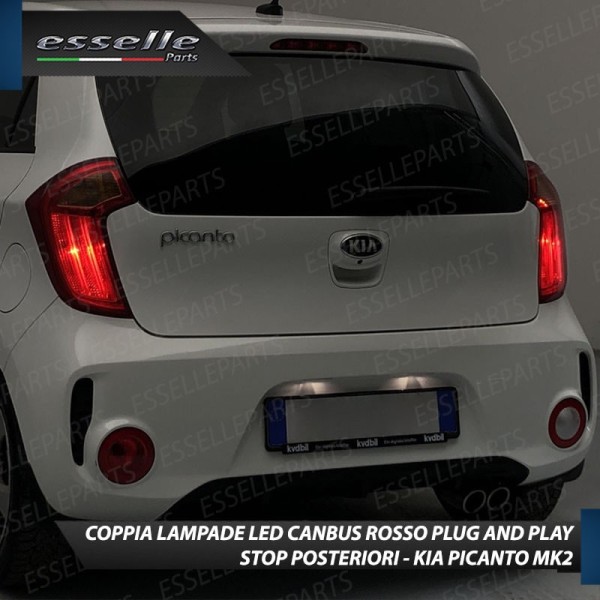 Coppia Lampade LED BAY15D Stop / Posizione Posteriori per KIA PICANTO 2