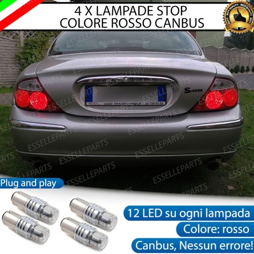 4 X Lampade LED BAY15D Stop / Posizione Posteriori per JAGUAR S TYPE