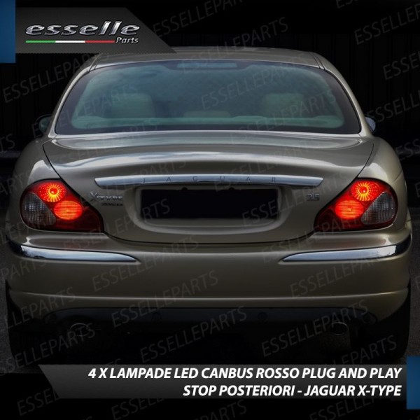 4 X Lampade LED BAY15D Stop / Posizione Posteriori per JAGUAR X TYPE