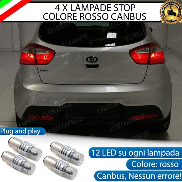 4 X Lampade LED BAY15D Stop / Posizione Posteriori per KIA RIO 3