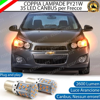 Coppia Frecce Anteriori PY21W 35 LED Canbus CHEVROLET AVEO T300