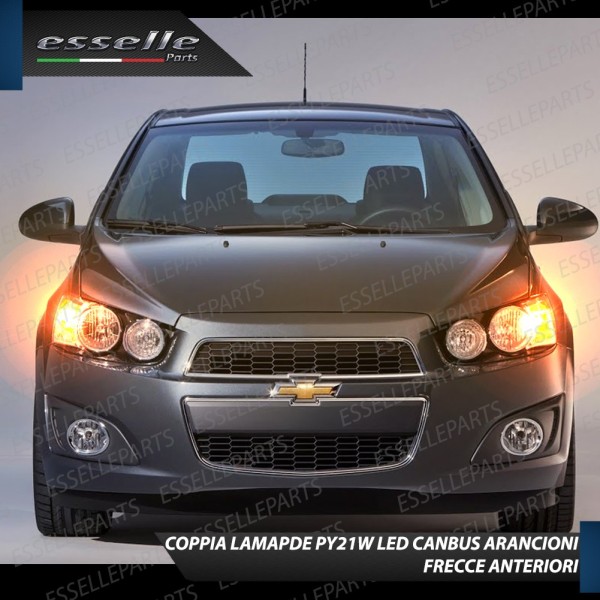 Coppia Frecce Anteriori PY21W 35 LED Canbus CHEVROLET AVEO T300