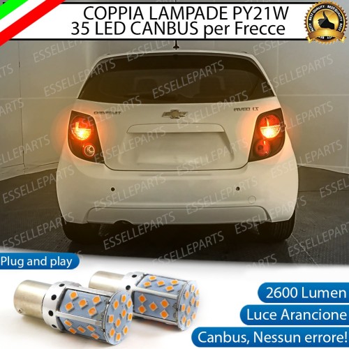 Coppia Frecce Posteriori PY21W 35 LED Canbus CHEVROLET AVEO T300