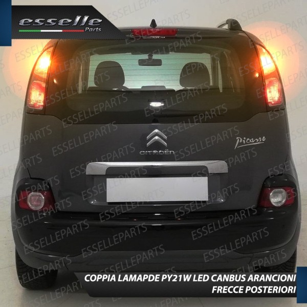Coppia Frecce Posteriori PY21W 24 LED Canbus 3.0 per CITROEN C3 PICASSO