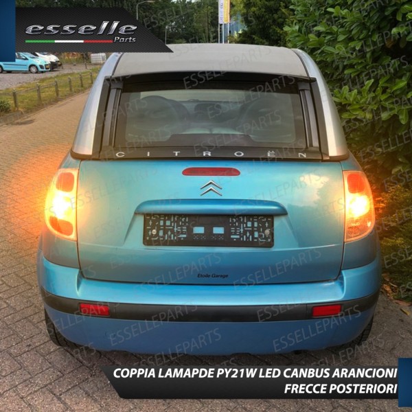 Coppia Frecce Posteriori PY21W 24 LED Canbus 3.0 per CITROEN C3 PLURIEL