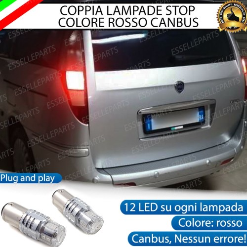 Coppia Lampade LED BAY15D Stop / Posizione Posteriori per LANCIA PHEDRA