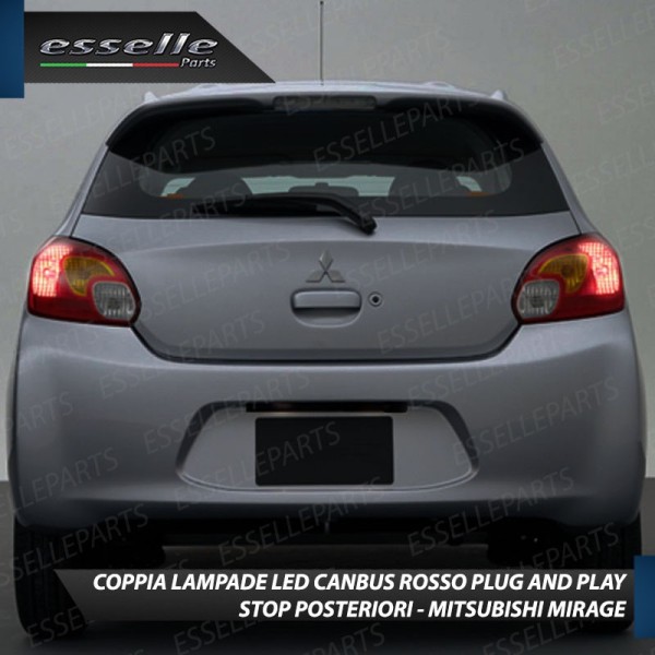 Coppia Lampade LED BAY15D Stop / Posizione Posteriori per MITSUBISHI MIRAGE
