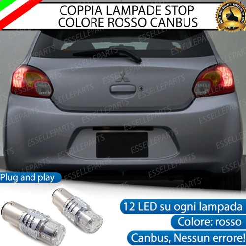 Coppia Lampade LED BAY15D Stop / Posizione Posteriori per MITSUBISHI MIRAGE