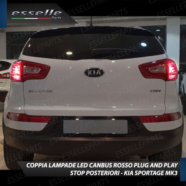 Coppia Lampade LED BAY15D Stop Posizione Posteriori per KIA SPORTAGE 3 Pre-Restyling