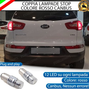 Coppia Lampade LED BAY15D Stop Posizione Posteriori per KIA SPORTAGE 3 Pre-Restyling