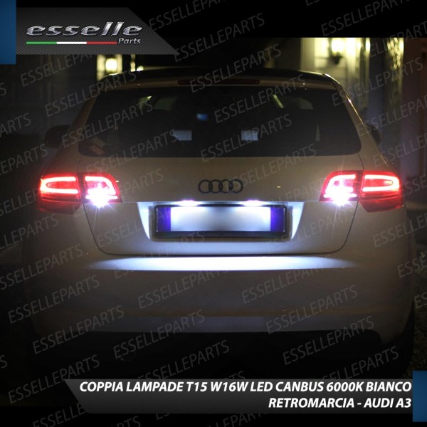 Coppia Lampade LED Retromarcia Da 13 LED Canbus 6000K Audi A3 8P Cabrio