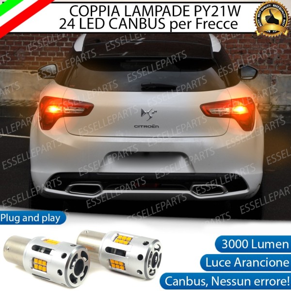 Coppia Frecce Posteriori PY21W 24 LED Canbus 3.0 per CITROEN DS5