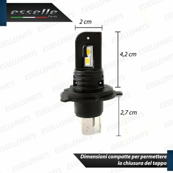 Kit FULL LED coppia H5 / R2 ULTRA COMPATTA 8000 LUMEN Canbus 6000K Bianco Ghiaccio