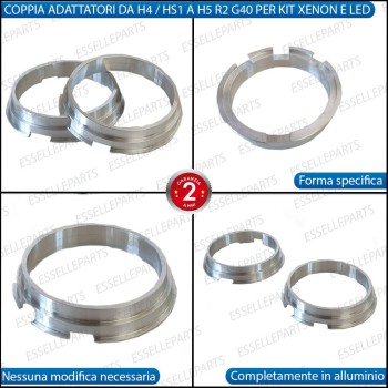Kit FULL LED coppia H5 / R2 ULTRA COMPATTA 8000 LUMEN Canbus 6000K Bianco Ghiaccio