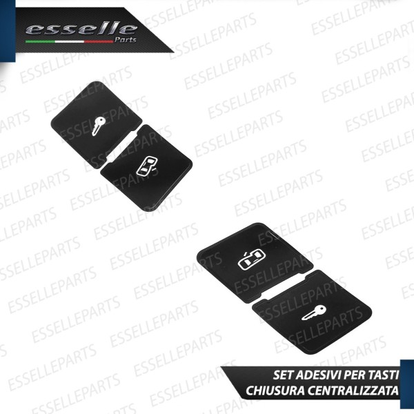 SET RICAMBIO PER TASTI CHIUSURA CENTRALIZZATA PORTE PER AUDI A3 8P ADESIVI