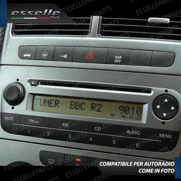SET RICAMBIO ADESIVO TASTI AUTORADIO PER FIAT GRANDE PUNTO