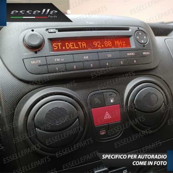 SET RICAMBIO PER TASTI AUTORADIO STEREO ORIGINALE PER FIAT QUBO ADESIVI
