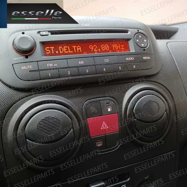 SET RICAMBIO PER TASTI AUTORADIO STEREO ORIGINALE PER FIAT FIORINO III ADESIVI