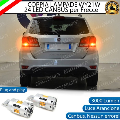 Coppia Frecce Posteriori WY21W T20 24 LED Canbus 3.0 PER FIAT FREEMONT