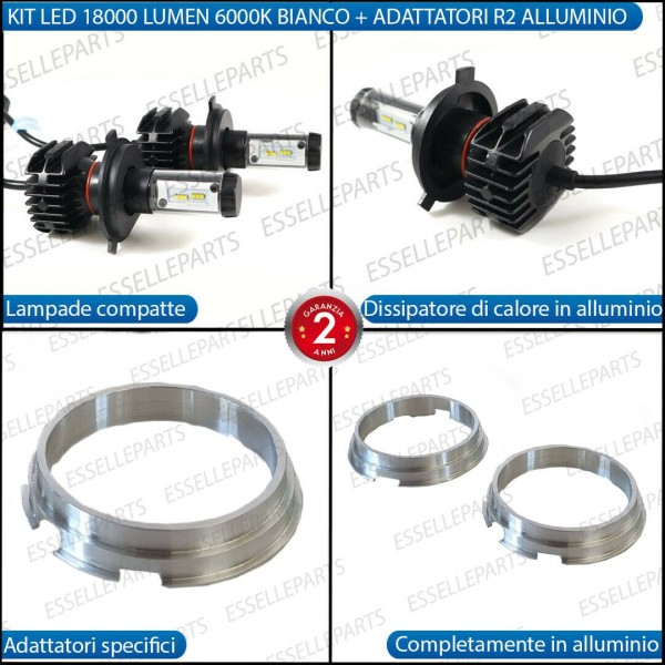 Conversione Fari Full LED 6000k canbus per FIAT PANDA MK1