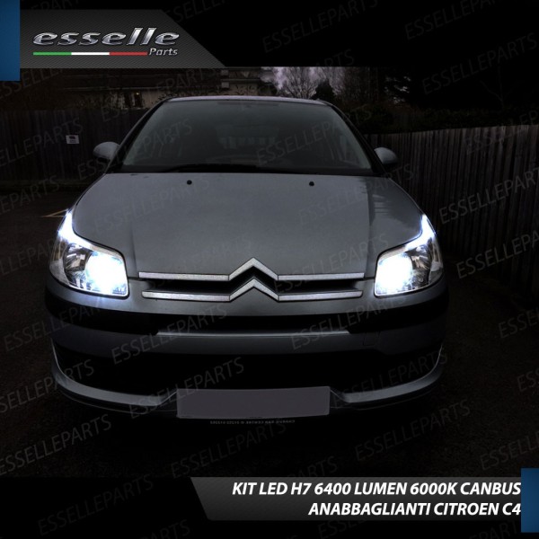 Conversione Fari Full LED per Citroen C4 6000K Bianco Ghiaccio Canbus