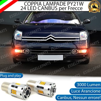 Coppia Frecce Anteriori PY21W 24 LED Canbus 3.0 per CITROEN C6