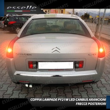 Coppia Frecce Posteriori PY21W 24 LED Canbus 3.0 per CITROEN C6