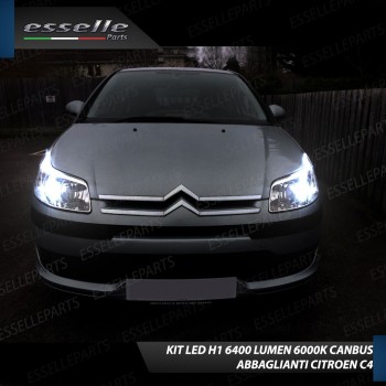 Conversione Fari Full LED per Citroen C4 6000K Bianco Ghiaccio Canbus