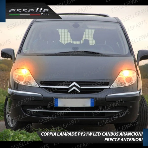 Coppia Frecce Anteriori PY21W 24 LED Canbus 3.0 per CITROEN C8