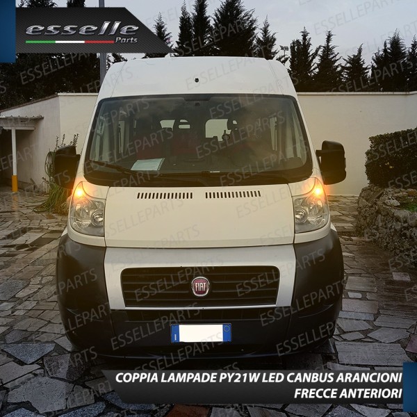 Coppia Frecce Anteriori PY21W 24 LED Canbus 3.0 per FIAT DUCATO III