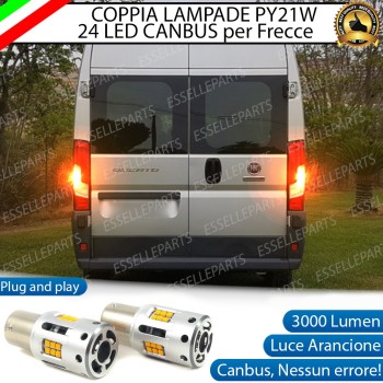 Coppia Frecce Posteriori PY21W 24 LED Canbus 3.0 per FIAT DUCATO III