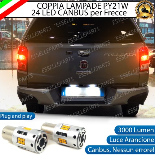 Coppia Frecce Posteriori PY21W 24 LED Canbus 3.0 per FIAT FULLBACK