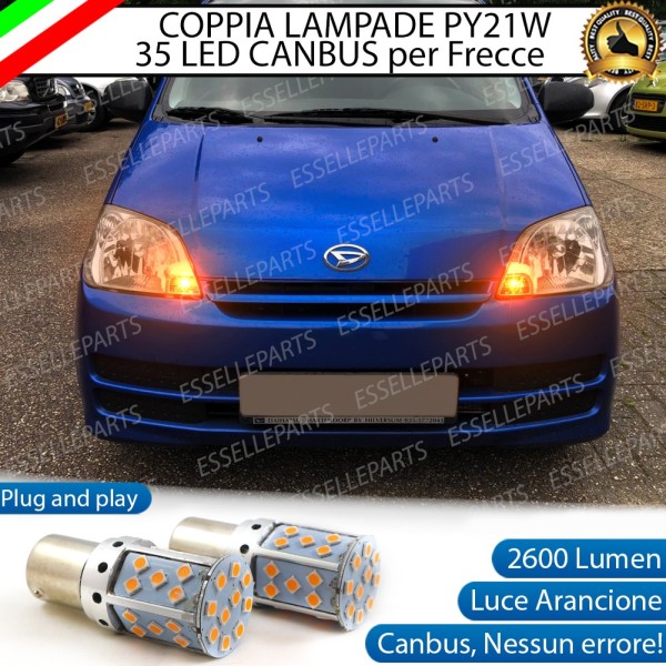 Coppia Frecce Anteriori PY21W 35 LED Canbus DAIHATSU CUORE VI