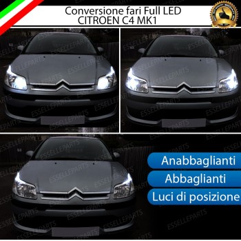 Conversione a Led 6000K Canbus per Citroen C4 MK1 No Error