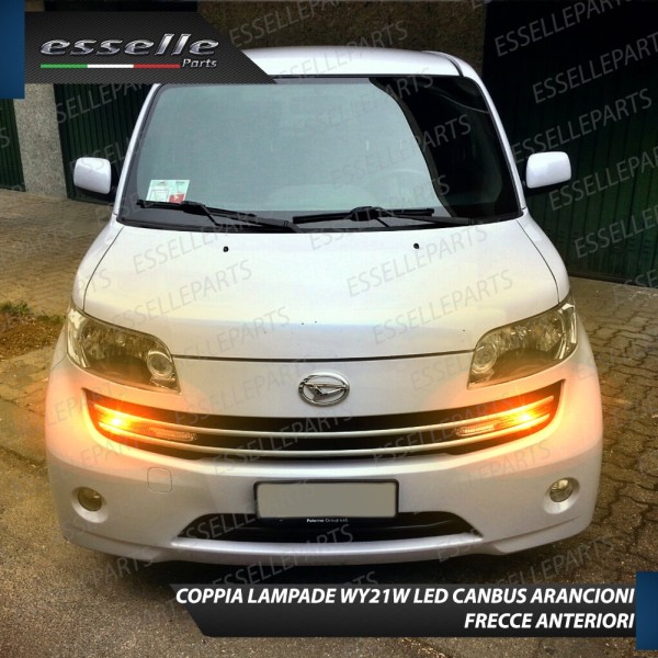 Coppia Lampade T20 WY21W 35 LED CANBUS PER FRECCE DIREZIONALI Anteriori PER DAIHATSU MATERIA