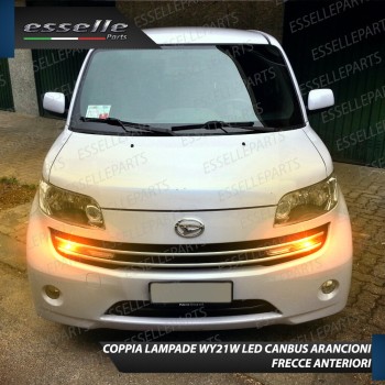 Coppia Lampade T20 WY21W 35 LED CANBUS PER FRECCE DIREZIONALI Anteriori PER DAIHATSU MATERIA