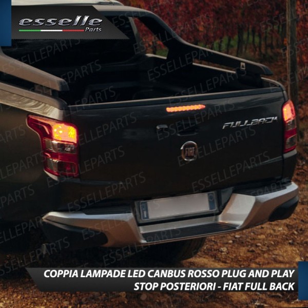 Coppia Lampade LED BAY15D Stop / Posizione Posteriori per FIAT FULLBACK